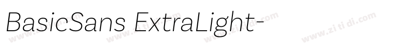 BasicSans ExtraLight字体转换 BasicSans ExtraLight字体转换